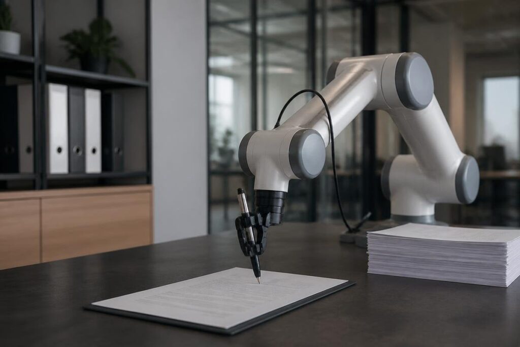 A robot’s signature needs a human or company behind it