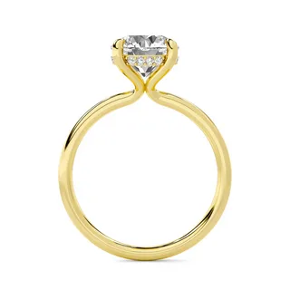 Exploring Isabella Oval Lab Diamond 18K Yellow Gold Solitaire Engagement Ring